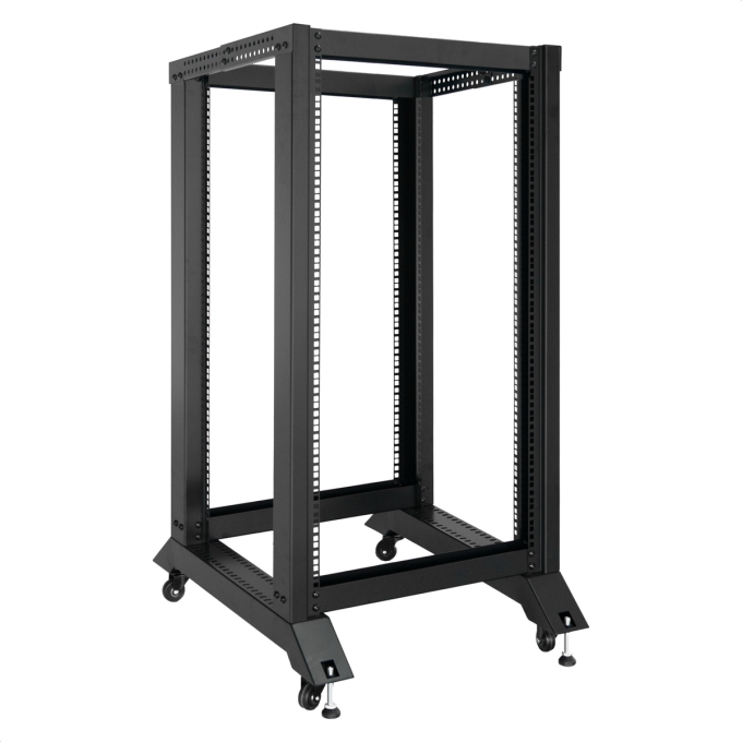 Стойка открытая телекоммуникационная EXEGATE EOR2-24U.1000.BLACK EX301162RUS