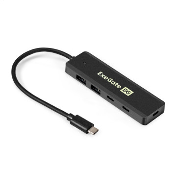 USB-Хаб (концентратор) 4-в-1 EXEGATE DUB-2C2P/5G