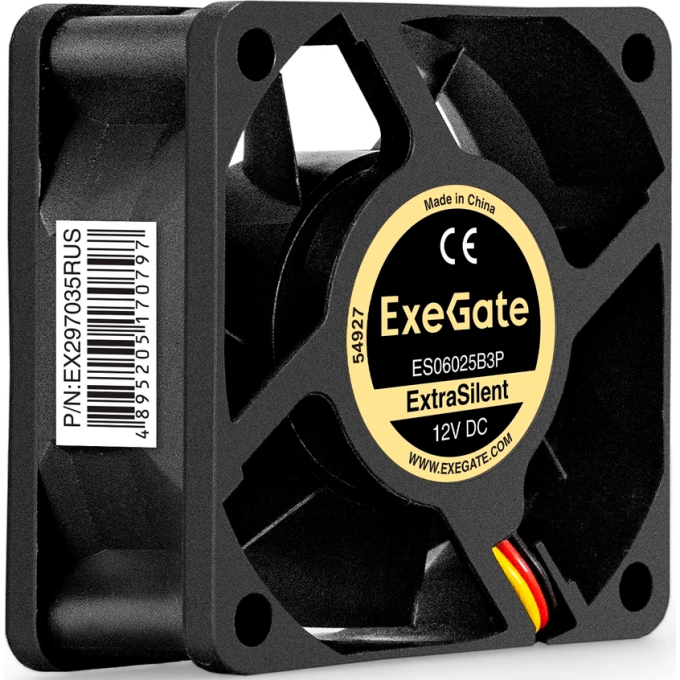 Вентилятор 12В DC EXEGATE EXTRASILENT ES06025B3P EX297035RUS
